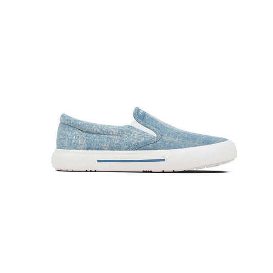 Fishooz Women's Sunwashed Slip-On Denim/White