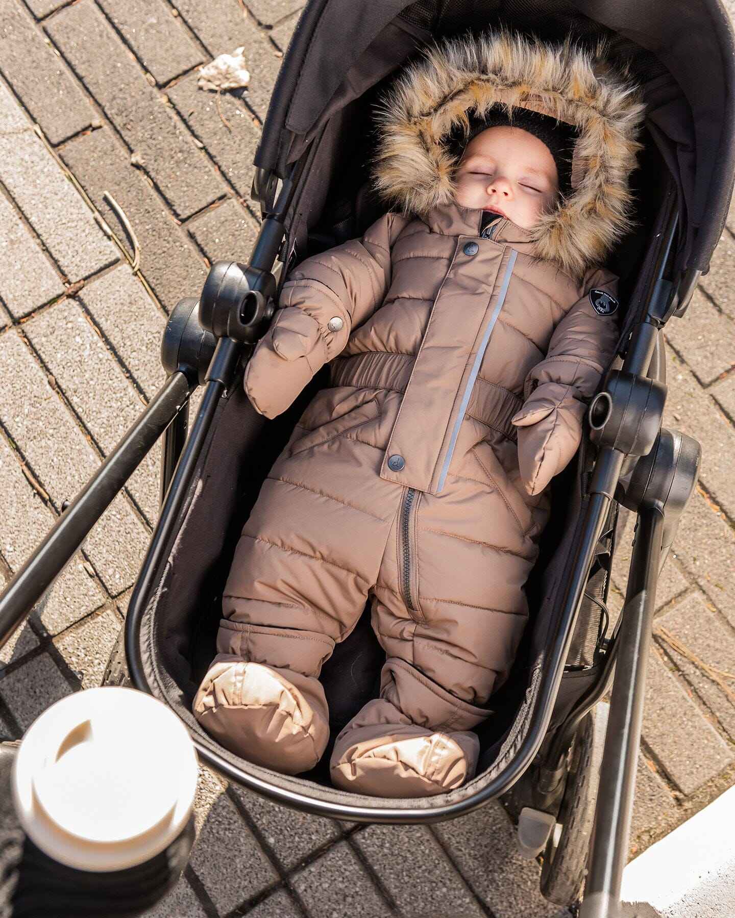 One-Piece Baby Original Puffy Snowsuit Black