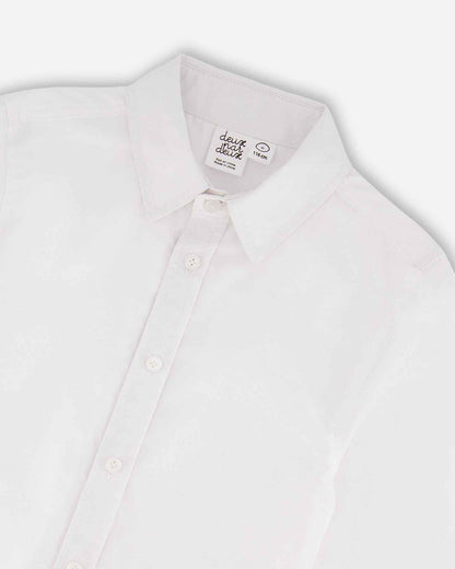 Long Sleeve Button Down Shirt White