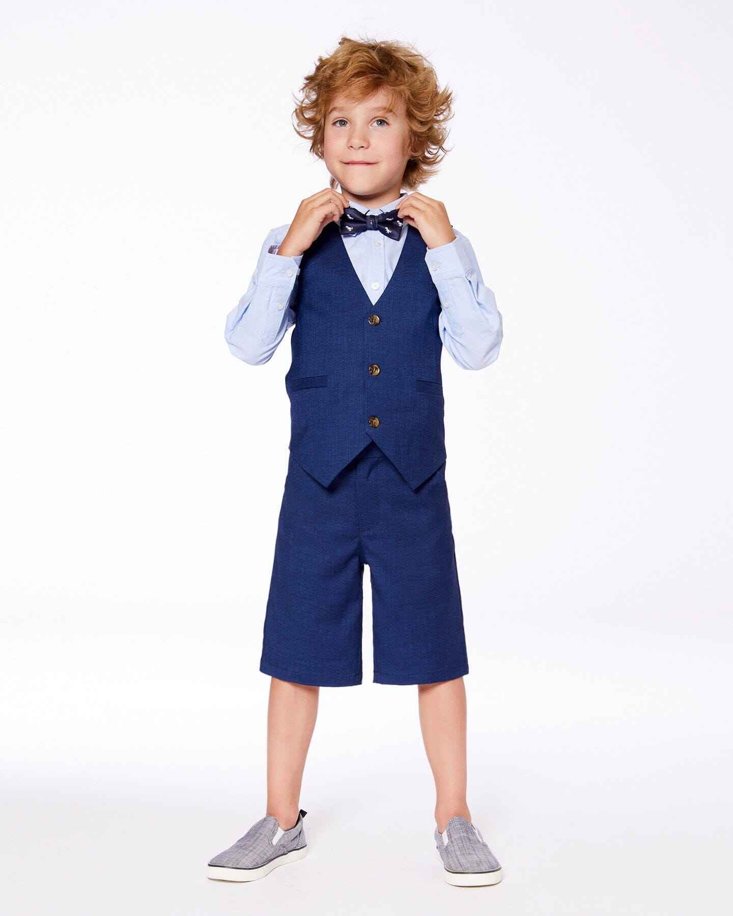 Sleeveless Vest Navy Blue