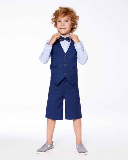 Sleeveless Vest Navy Blue