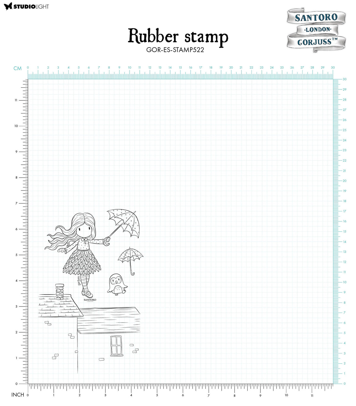 SAN Cling Stamp Light As A Feather Gorjuss Essentials 120x170x5mm 4 PC nr.522