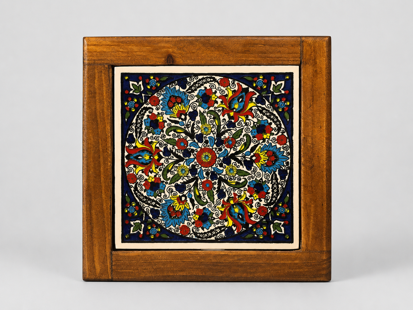 Coaster Handmade Palestine Ceramic Heat-Resistant for Coffee, Tea