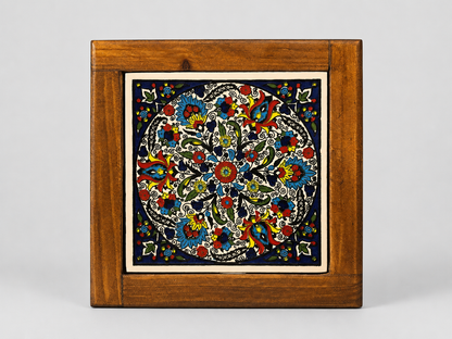 Coaster Handmade Palestine Ceramic Heat-Resistant for Coffee, Tea