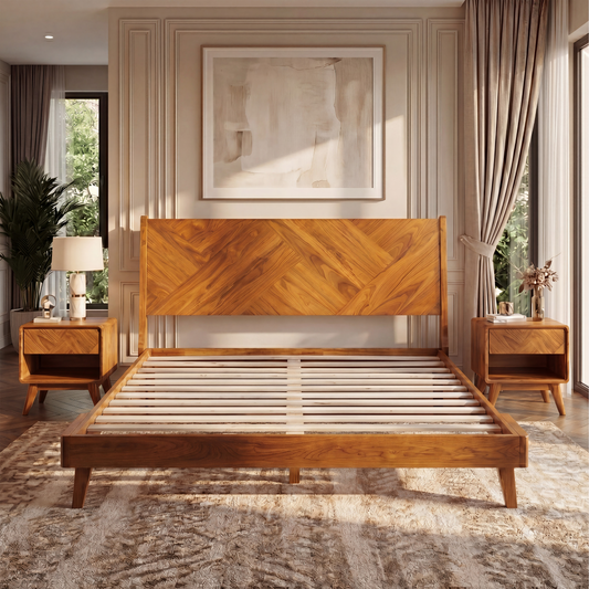 Gazelle Solid Wood Bed Frame