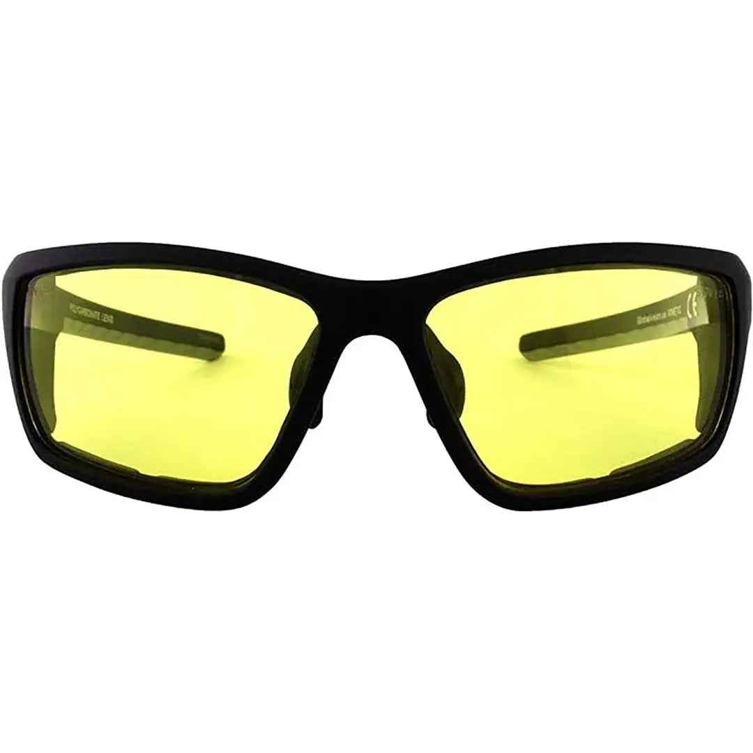Global Vision Kinetic Adjustable Padded Motorcycle Sunglasses. Safety Rated Soft-Touch Riding Glasses