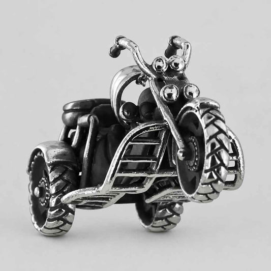 GoSteel Men's Bike Pendant | Stainless Steel