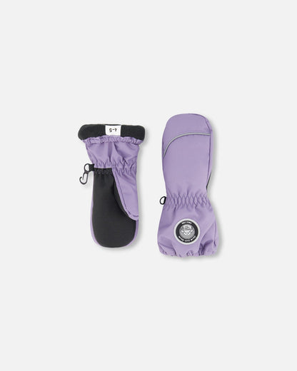 Winter Mittens Play Purple Gray
