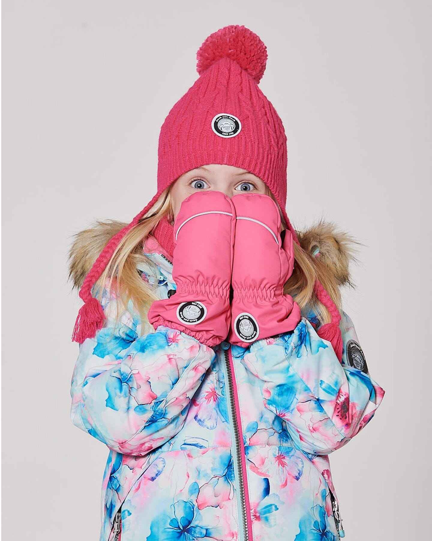 Winter Mittens Play Flash Coral