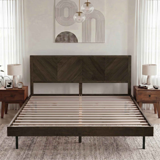 Alander Solid Wood Bed Frame