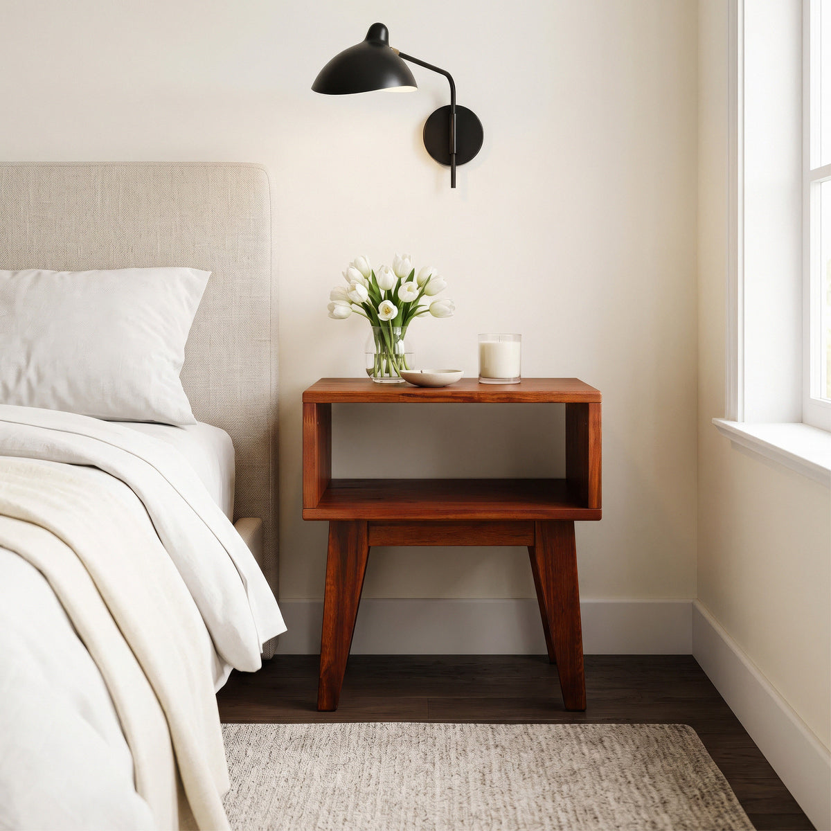 Serena Solid Wood Nightstand