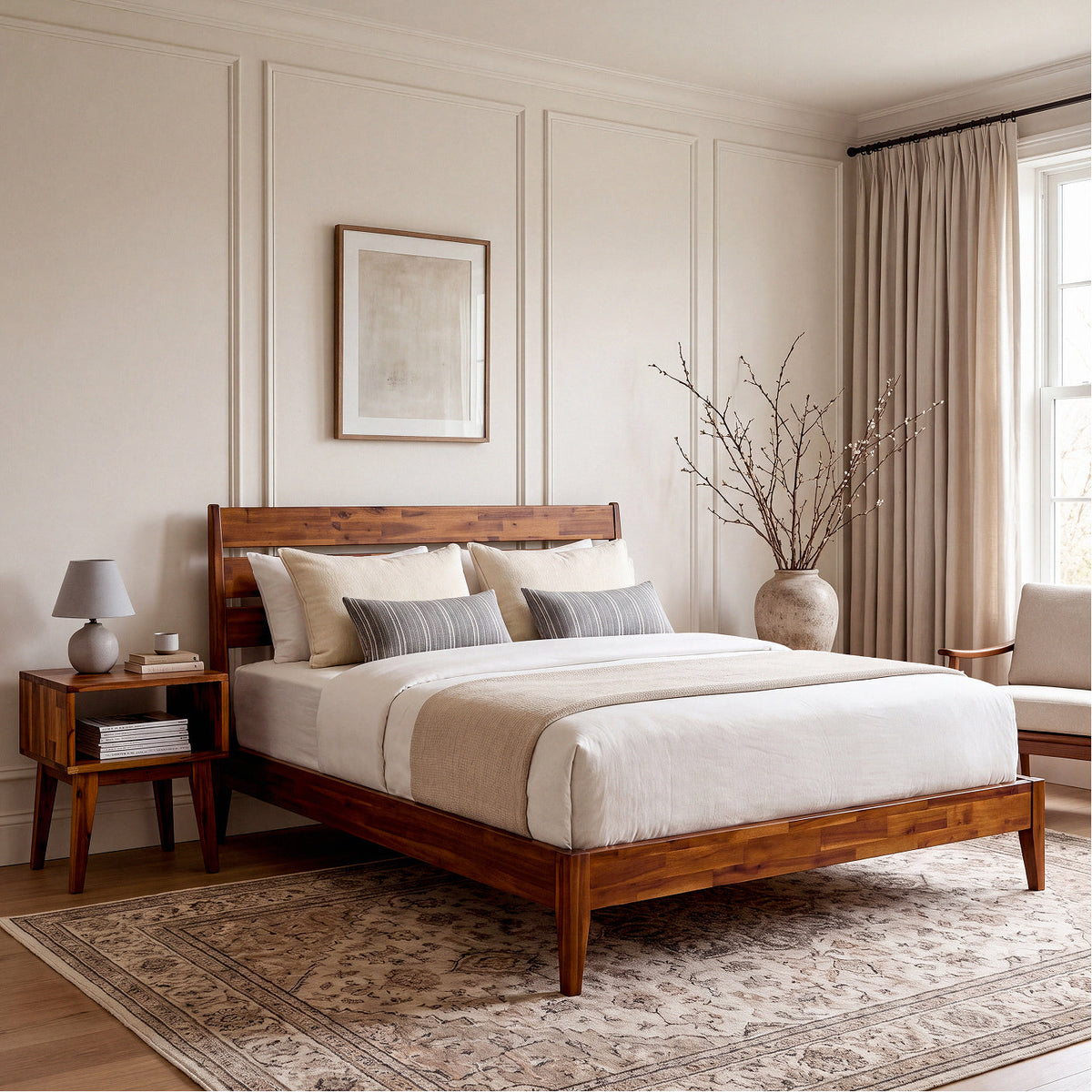 Serena Solid Wood Nightstand