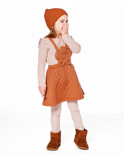 Quilted Overall Dress Mocha