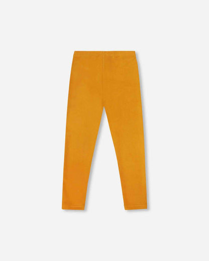 Super Soft Ribbed Leggings Golden Yellow
