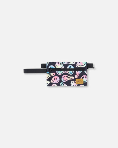 Double Pencil Case Smiley Face Girl