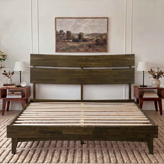 Aurora Solid Wood Bed Frame