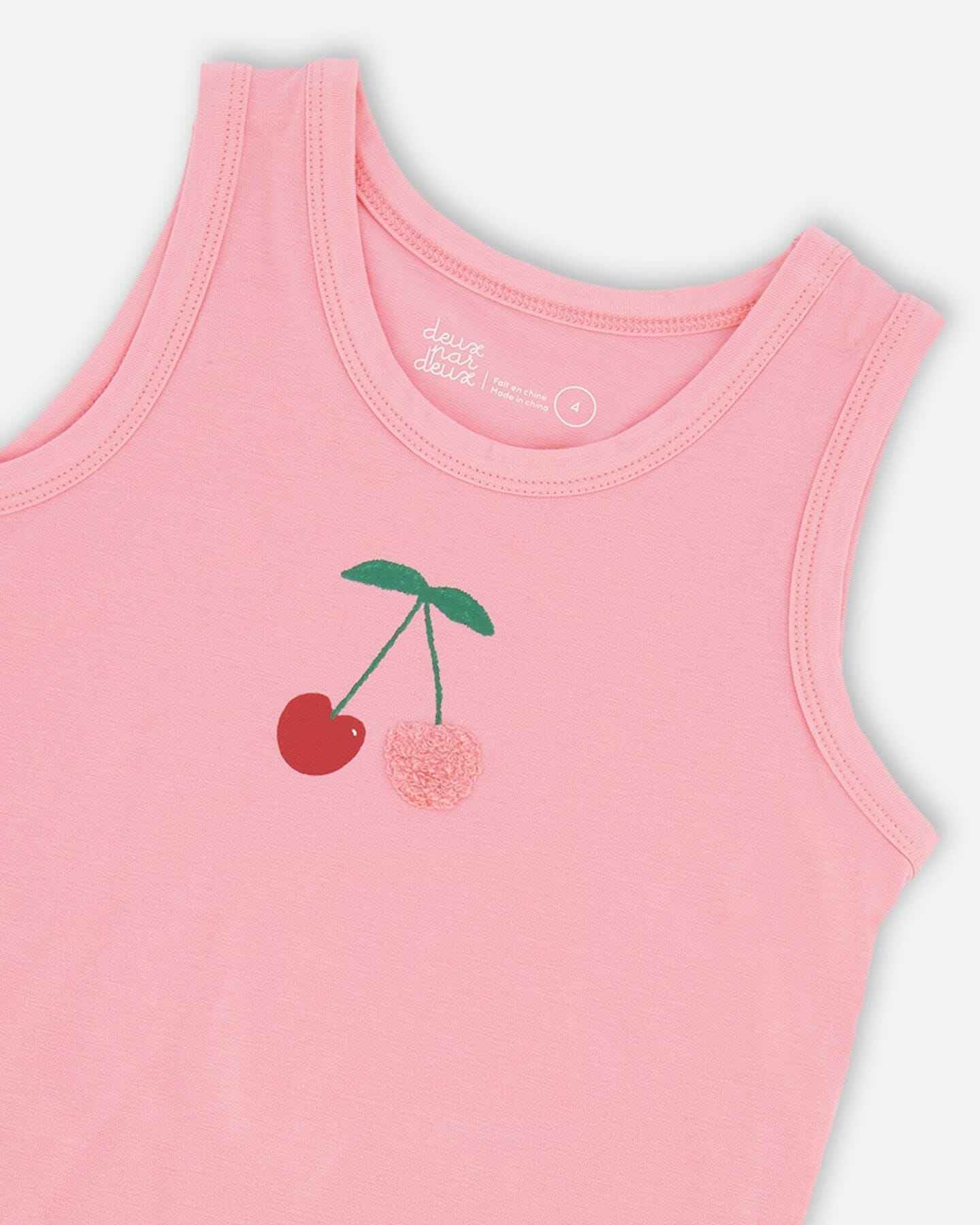 Organic Cotton Jersey Tank Top Pink