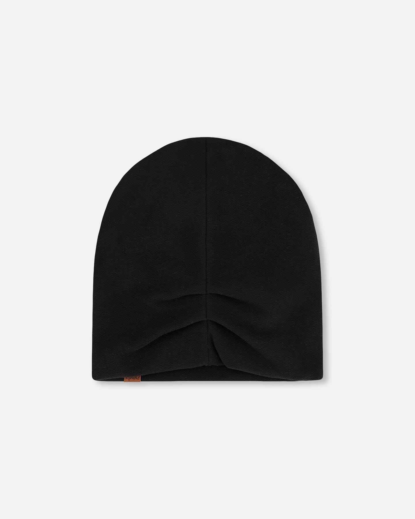 Stretch Jersey Beanie Black