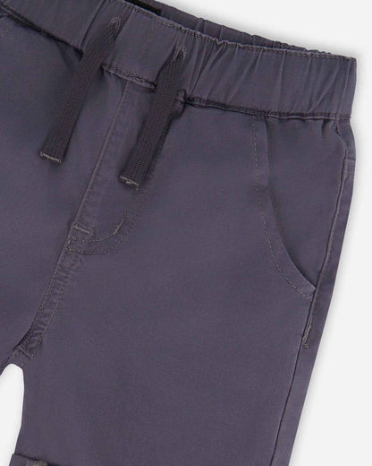 Stretch Twill Shorts Grey