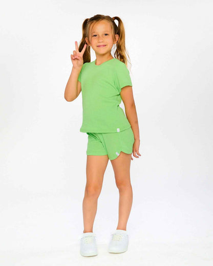 Crinkle Jersey T-Shirt Mint Green