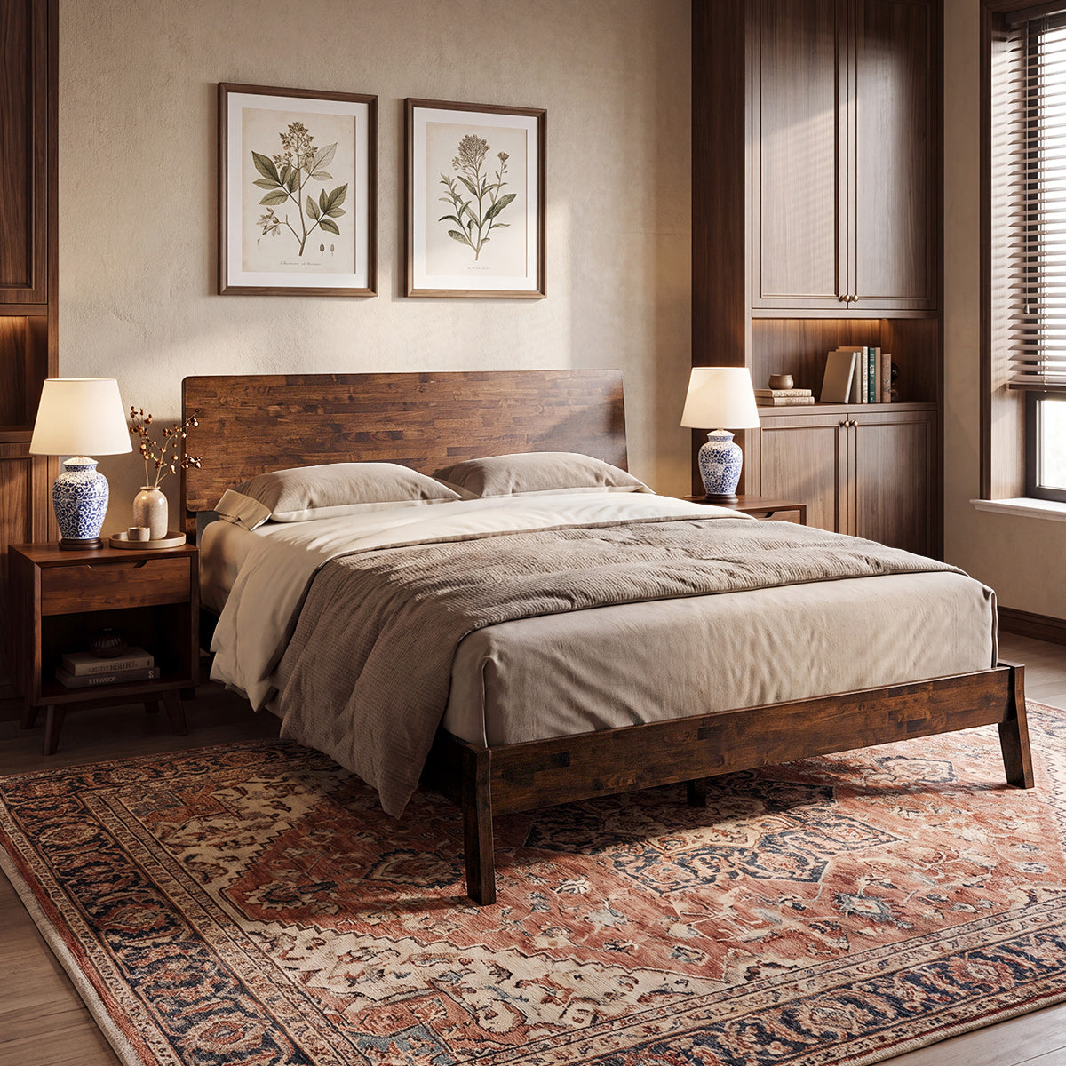 Serenity Solid Wood Bed Frame