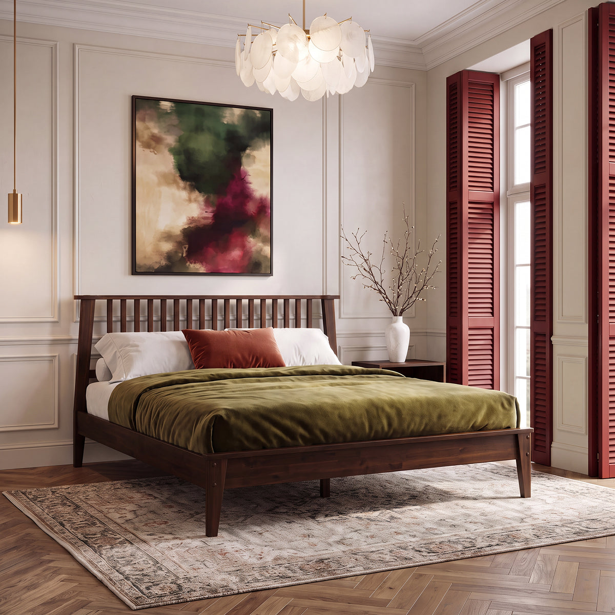 Kaylin Solid Wood Bed Frame