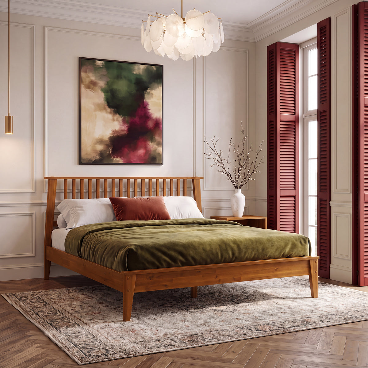 Kaylin Solid Wood Bed Frame