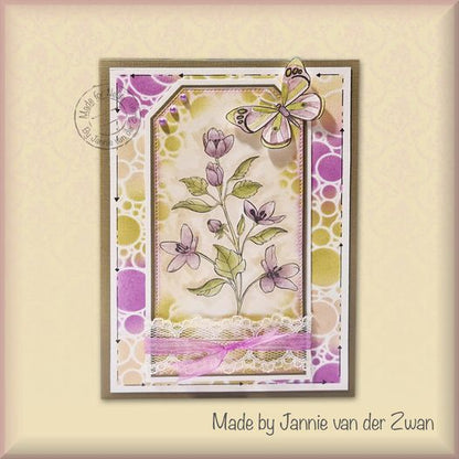Nellie's Choice Die & Stamp Set - Garden Flowers Series - Magnolia-1