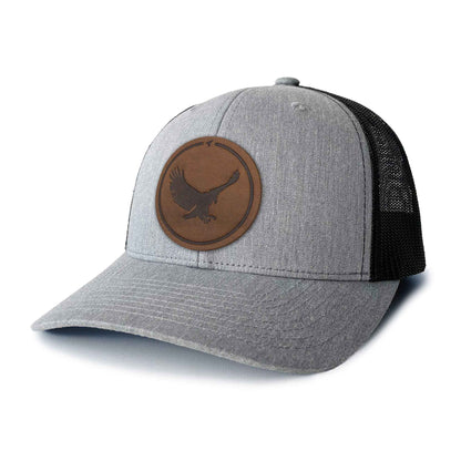 Eagle Leather Patch Trucker Hat