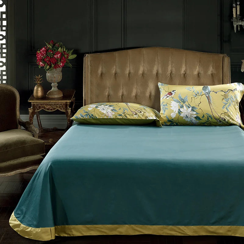 Eden 600 TC Elegant Cotton Duvet Set - Olive Green