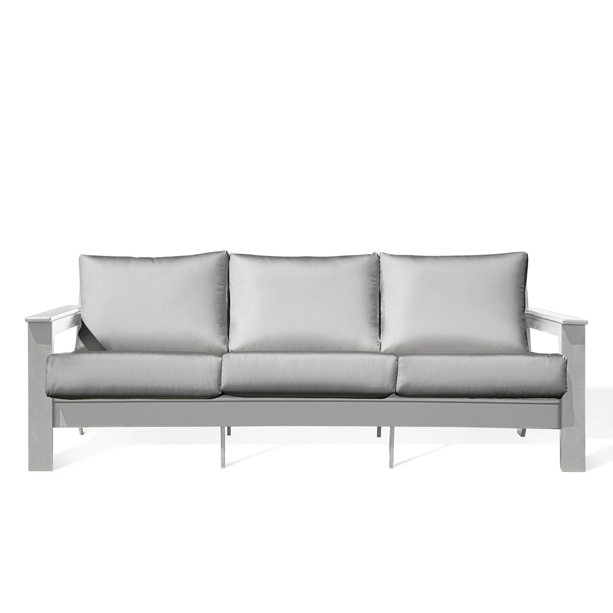 Hickory Polymer Outdoor Sofa with Sunbrella® Cushions - AURABAGS SHOP