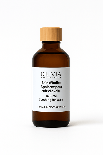 Huile apaisant pour cuir chevelu (Bain)