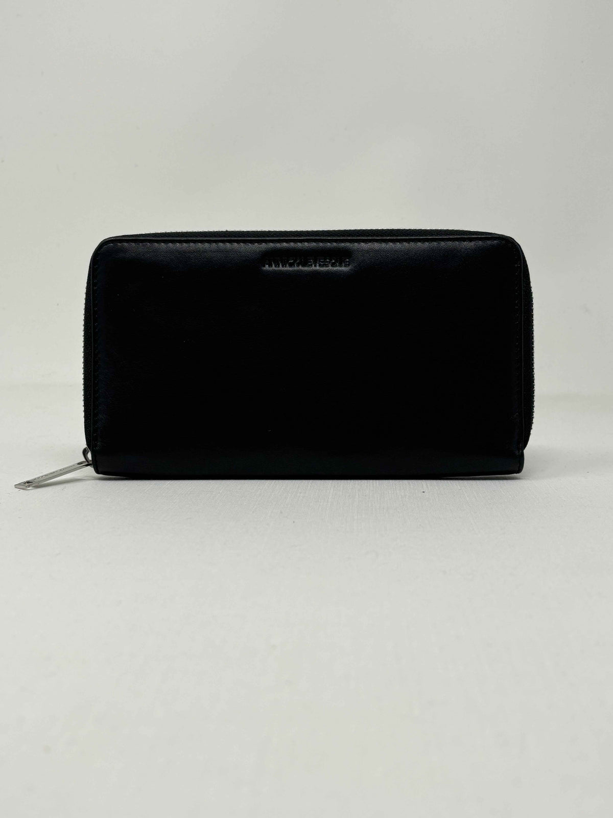 Portefeuille en cuir Anna, Noir