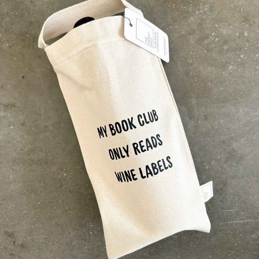 'My Book Club' Reusable Bottle Bag