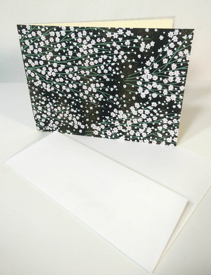 Handsewn Chiyogami Cotton Rag Blank Card | Boxed sets