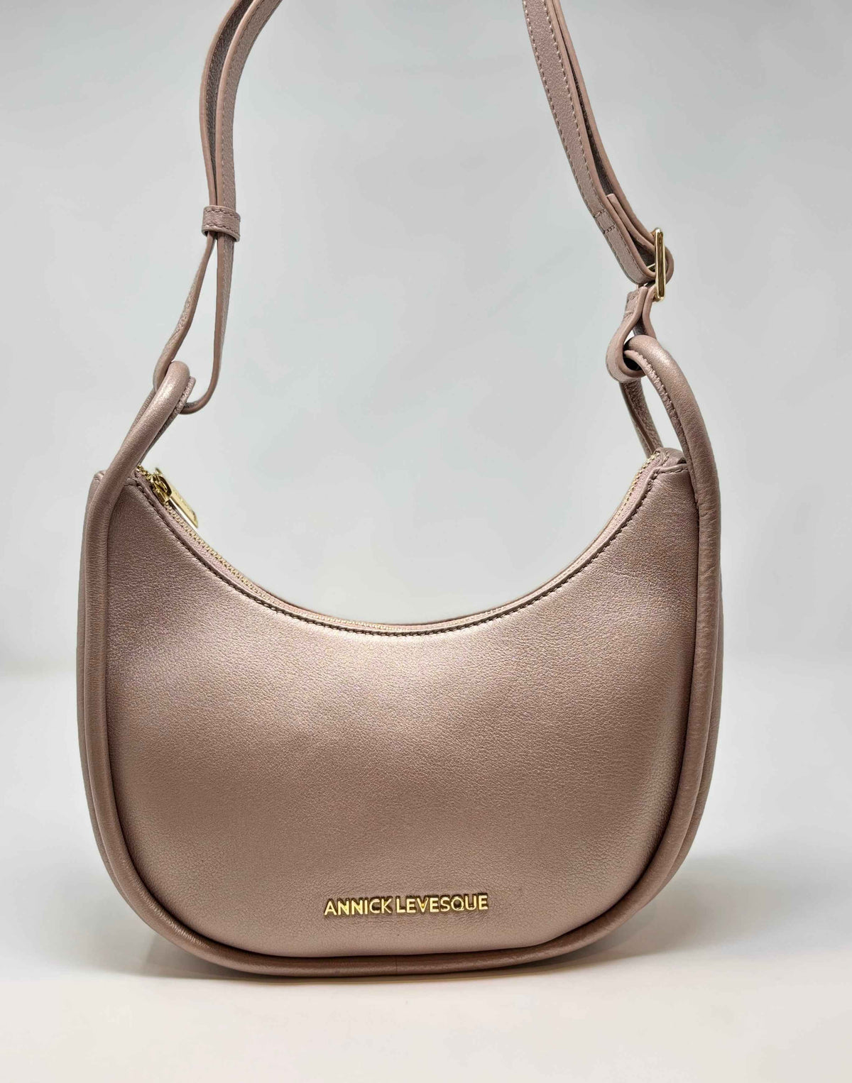 Sac à bandoulière rose platine - Sabrina