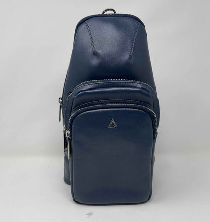 Sac bandoulière 3 en 1 Unisexe avec section pour carte RFID, Bleu marine | Gabriel - PRÉCOMMANDE