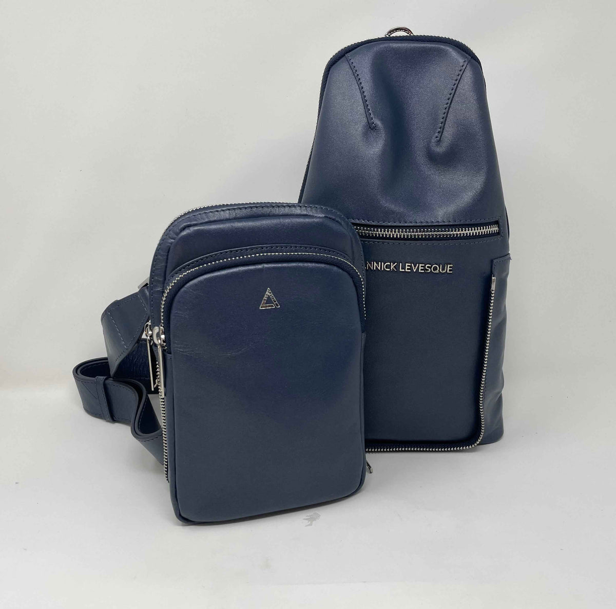 Sac bandoulière 3 en 1 Unisexe avec section pour carte RFID, Bleu marine | Gabriel - PRÉCOMMANDE