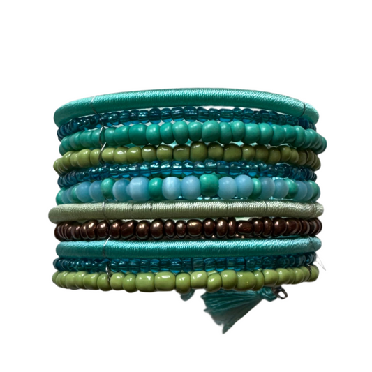 Mixed Beaded Cuff