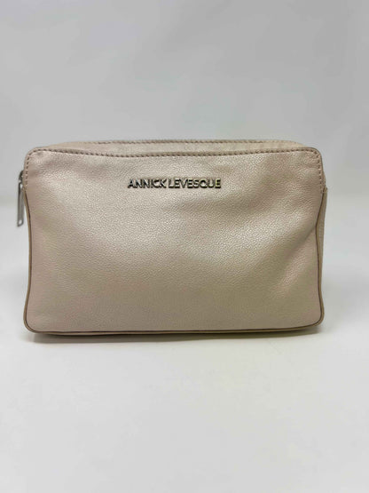 Petit sac bandoulière en Cuir Champagne, Annie