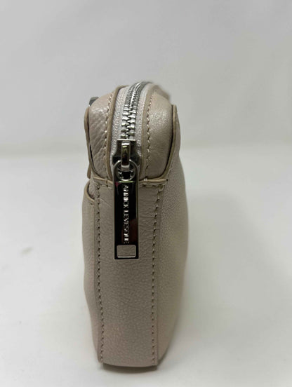 Petit sac bandoulière en Cuir Champagne, Annie
