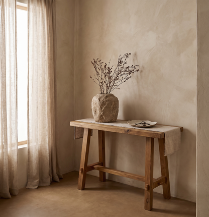 Console ARTISAN en teck recyclé - 90cm