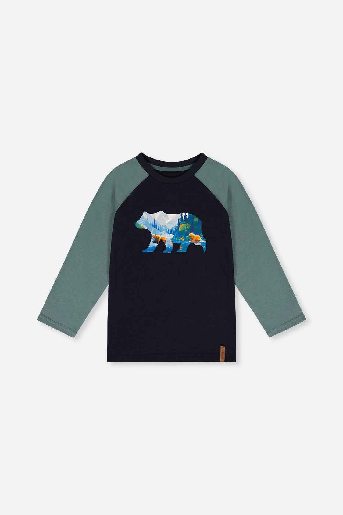 Raglan T-Shirt Dark Blue And Green
