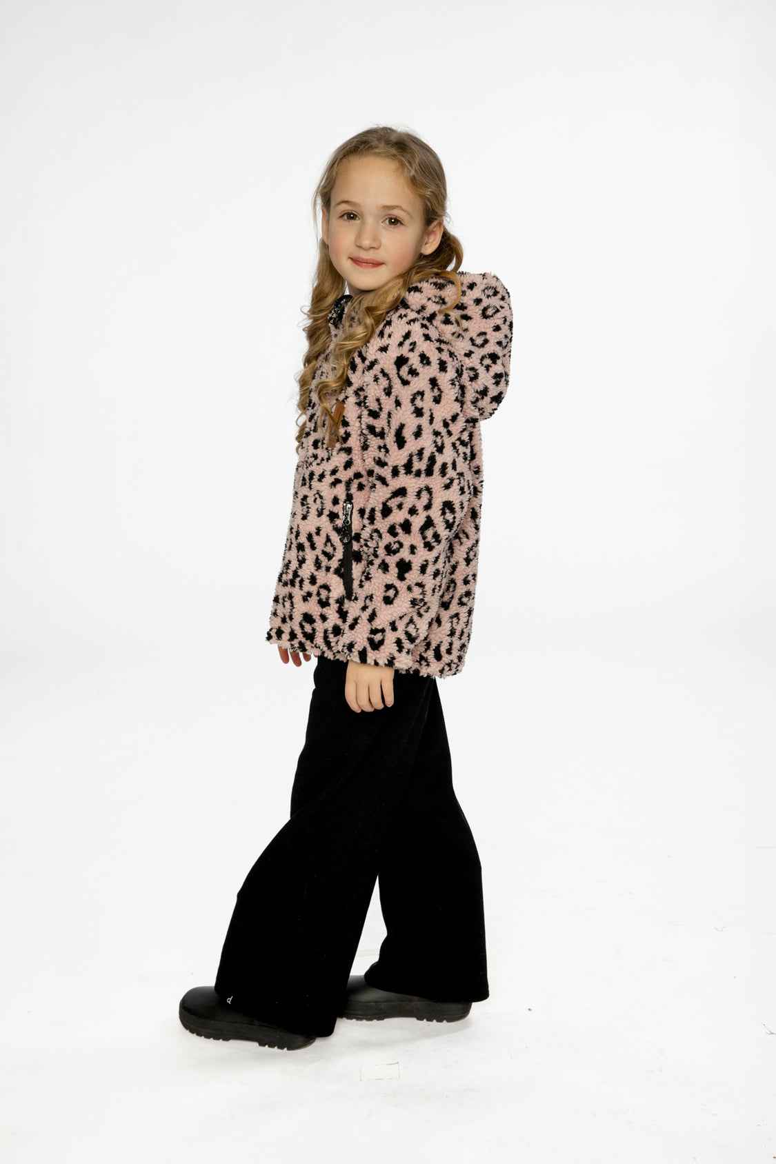 Reversible Mid-Season Jacket Pink And Black