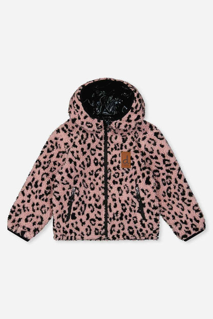 Reversible Mid-Season Jacket Pink And Black