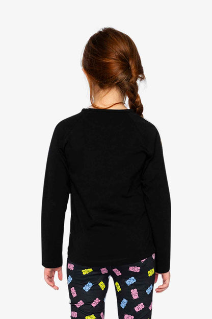 Raglan Organic Cotton T-Shirt Black