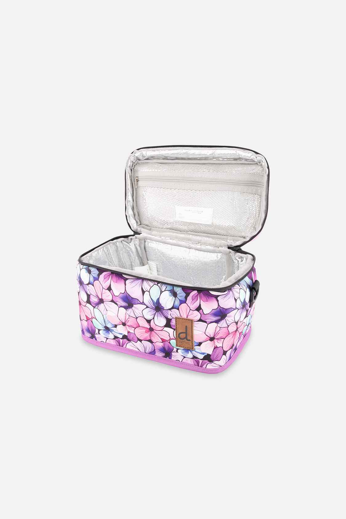 Lunch Box Black Floral Print