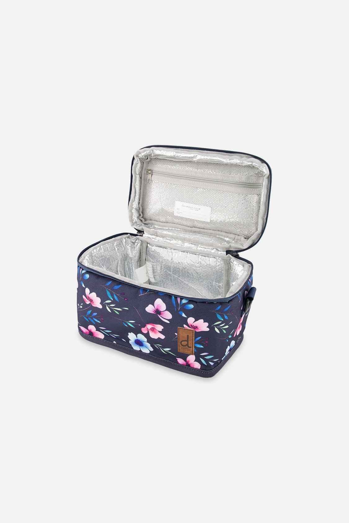 Lunch Box Blue Floral Print
