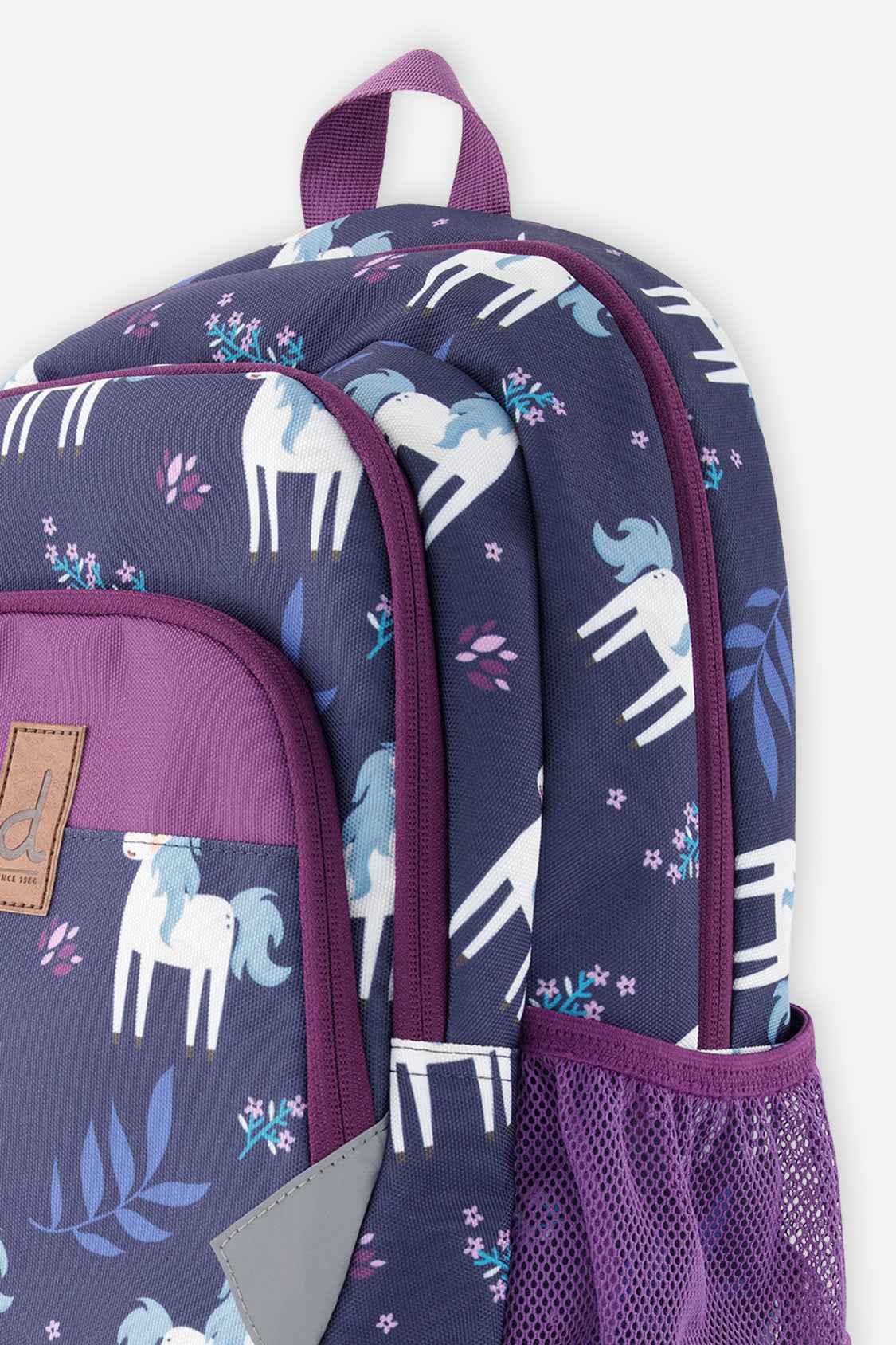 Little Kids Backpack Blue Unicorn Print