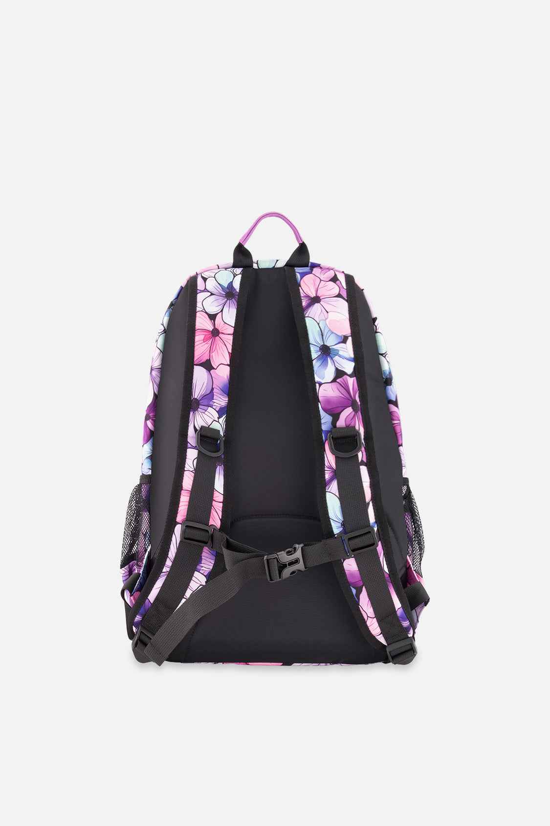 Kids Backpack Black Floral Print